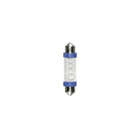 FOCO LED FUSIBLE 6411 12V 4 LED LUZ INTERIOR AZULPaquete:1.00