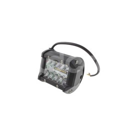 BARRA LED 18LEDS AMARILLO - BLANCO FIJO 3 CABLES,Paquete:1.00