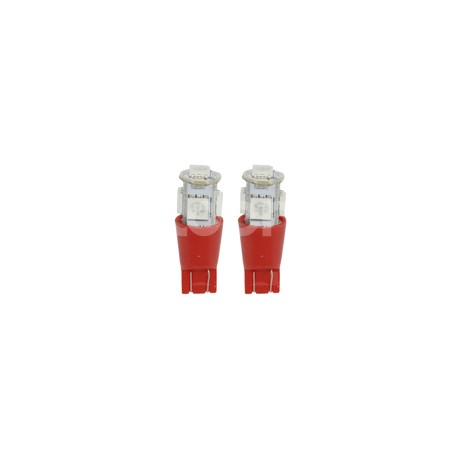 FOCO LED 158 12V 5 LED 5050SMD ROJO (2 PIEZAS) ENLPaquete:1.00