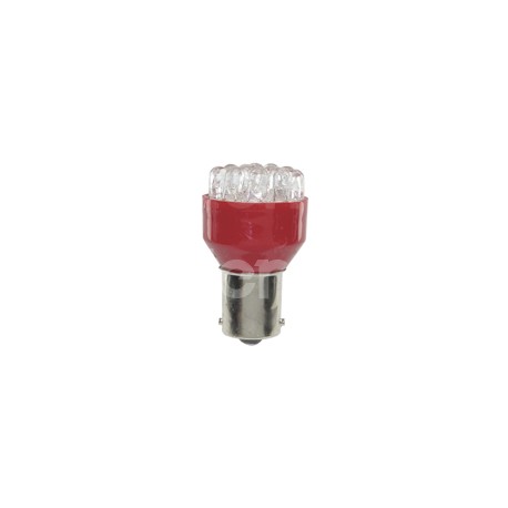 FOCO LED 1156 (1141) 12V 12 LEDS   ROJO BLISTER (2Paquete:1.00