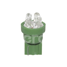 FOCO LED 158 12V 4 LEDS   VERDE BLISTER (2 PIEZAS)Paquete:1.00