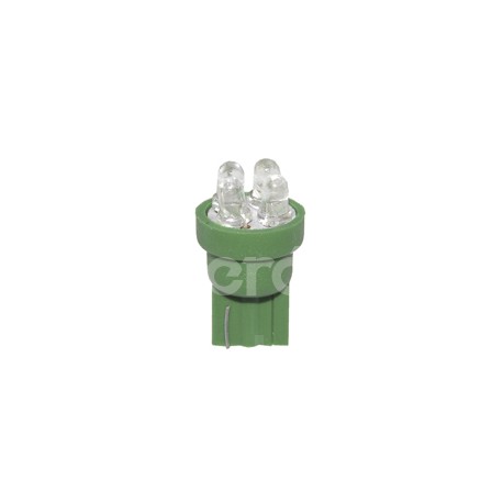 FOCO LED 158 12V 4 LEDS   VERDE BLISTER (2 PIEZAS)Paquete:1.00