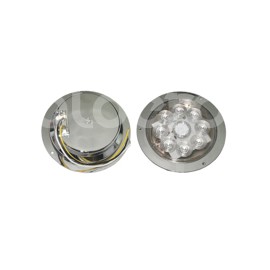 PLAFON SELLADO 4" BLANCO 8 LED FIJO CON ARILLO CROPaquete:1.00