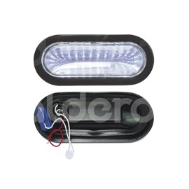 PLAFON SELLADO OVAL 30 LED CLARO 6.5" FIJO 12V TK-Paquete:1.00