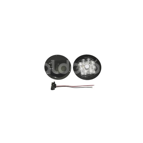PLAFON SELLADO 4" BLANCO 8 LED FIJO CON ARILLO TK-Paquete:1.00