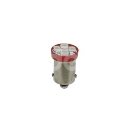 FOCO LED FUSIBLE T10 BA9S-4SMD 3528SMD 12V ROJO (2Paquete:1.00