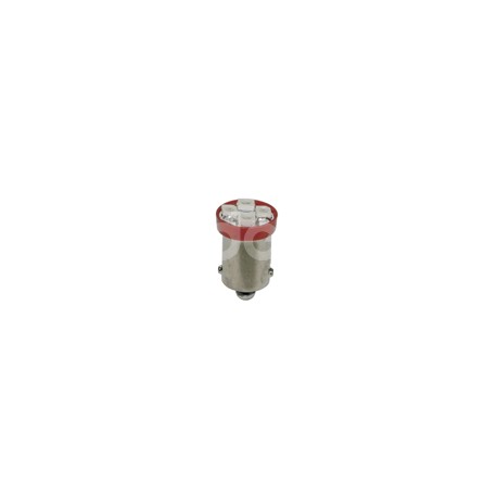 FOCO LED FUSIBLE T10 BA9S-4SMD 3528SMD 12V ROJO (2Paquete:1.00