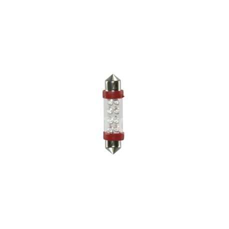 FOCO LED FUSIBLE 6411 12V 8 LED LUZ INTERIOR ROJOPaquete:1.00