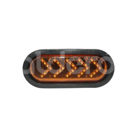 PLAFON SELLADO OVAL 35 LED FLECHA AMBAR EN-PL035-APaquete:1.00