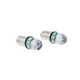 FOCO LED TABLERO T10-1SMD BA9S 12V VERDE (2PZAS) YPaquete:1.00