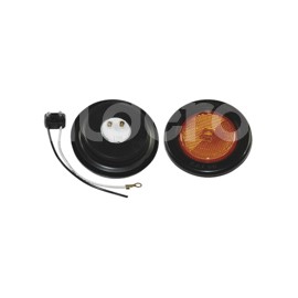 PLAFON SELLADO 2 1/2" AMBAR FOCO FIJO CON REFLEJANPaquete:1.00