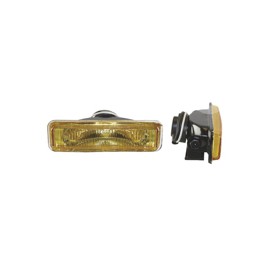 FARO DE HALOGENO RECTANGULAR AMBAR JUEGO DE 2 PIEZPaquete:1.00