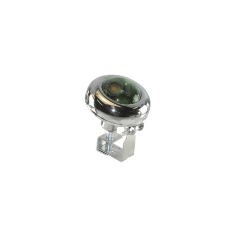FOCO OJO DE VENADO VERDE CROMADO 12V 35W (3x2.5).Paquete:1.00