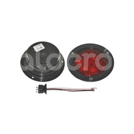 PLAFON SELLADO 4" ROJO 10 LEDS FIJO CON ARILLO 12/Paquete:1.00
