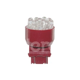 FOCO LED 3157 12V 12 LEDS   ROJO BLISTER (2 PIEZASPaquete:1.00