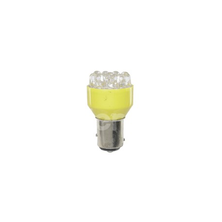 FOCO LED 1157 12V 12 LEDS   AMARILLO BLISTER (2 PIPaquete:1.00