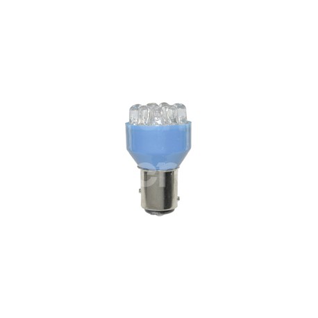 FOCO LED 1157 12V 12 LEDS   AZUL BLISTER (2 PIEZASPaquete:1.00