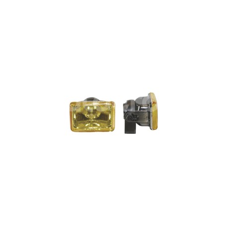 FARO DE HALOGENO RECTANGULAR AMBAR JUEGO DE 2 PIEZPaquete:1.00