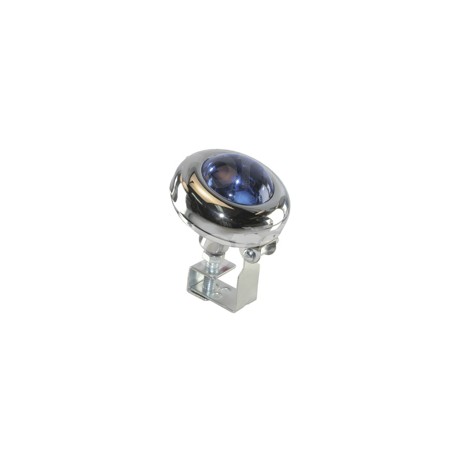 FOCO OJO DE VENADO AZUL CROMADO 12V 35W (3x2.5). NPaquete:1.00