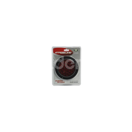 PLAFON SELLADO 4" ROJO 24 LED ARO PARA FIJAR ENTL0Paquete:1.00