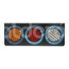 PLAFON ACERO INOXIDABLE 4" 24 LEDS AMBAR (ALTA Y BPaquete:1.00