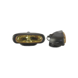 FARO DE HALOGENO OVAL AMBAR JUEGO DE 2 PIEZAS (5x1Paquete:1.00