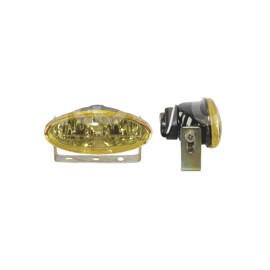FARO HALOGENO OVAL AMBAR JUEGO (4.5x2x2.5).  No. HPaquete:1.00