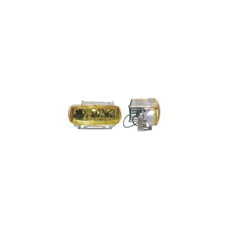 FARO DE HALOGENO RECTANGULAR AMBAR JUEGO DE 2 PIEZPaquete:1.00