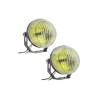 FARO DE HALOGENO OVAL AMARILLO JUEGO DE 2 PIEZASPaquete:1.00