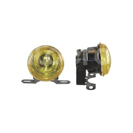 FARO DE HALOGENO REDONDO AMBAR JUEGO DE 2 PIEZAS (Paquete:1.00