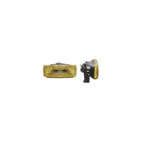 FARO DE HALOGENO RECTANGULAR AMBAR JUEGO DE 2 PIEZPaquete:1.00