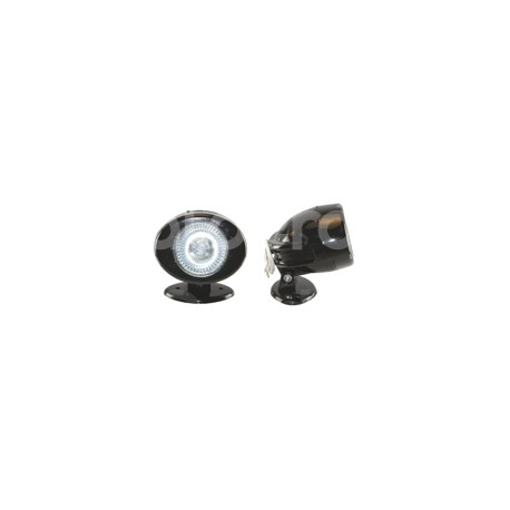 FARO HALOGENO OVAL BLANCO   JUEGO (3x2.5x3).  No.Paquete:1.00