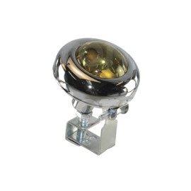 FOCO OJO DE VENADO AMBAR CROMADO 12V 35W (3x2.5).Paquete:1.00