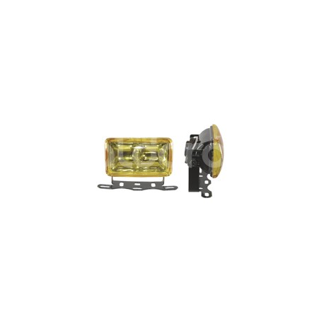 FARO DE HALOGENO RECTANGULAR AMBAR JUEGO DE 2 PIEZPaquete:1.00