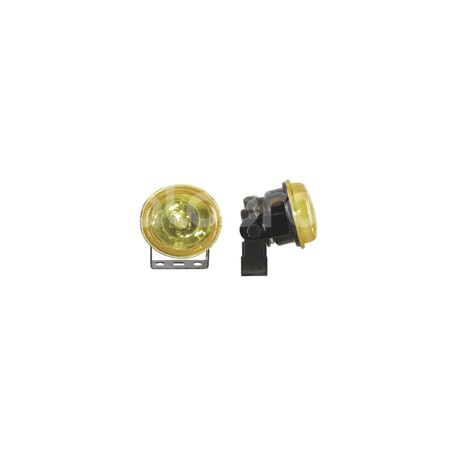 FARO HALOGENO OVAL AMBAR  JUEGO (2.5x2x2).  No. HYPaquete:1.00