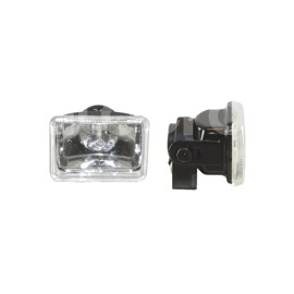 FARO DE HALOGENO RECTANGULAR BLANCO JUEGO DE 2 PIEPaquete:1.00