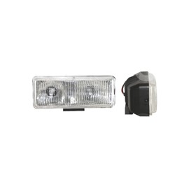FARO DE HALOGENO RECTANGULAR BLANCO JUEGO DE 2 PIEPaquete:1.00
