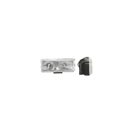 FARO DE HALOGENO RECTANGULAR BLANCO JUEGO DE 2 PIEPaquete:1.00