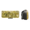 FARO DE HALOGENO RECTANGULAR AMBAR JUEGO DE 2 PIEZPaquete:1.00