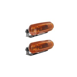 FARO DE HALOGENO OVAL AMBAR JUEGO DE 2 PIEZAS (5x1Paquete:1.00