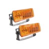 FARO DE HALOGENO RECTANGULAR AMBAR JUEGO DE 2 PIEZPaquete:1.00