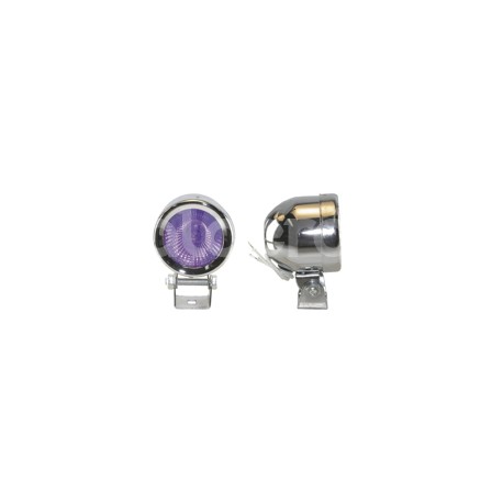 FARO DE HALOGENO REDONDO MORADO JUEGO DE 2 PIEZASPaquete:1.00