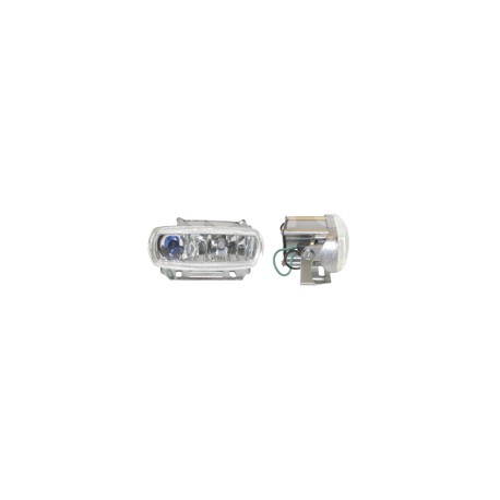 FARO DE HALOGENO RECTANGULAR BLANCO JUEGO DE 2 PIEPaquete:1.00