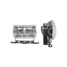 FARO DE HALOGENO RECTANGULAR BLANCO JUEGO DE 2 PIEPaquete:1.00