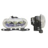 FARO DE HALOGENO OVAL TORNASOL AZUL JUEGO DE 2 PIEPaquete:1.00