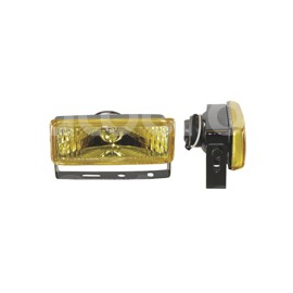 FARO DE HALOGENO RECTANGULAR AMBAR JUEGO DE 2 PIEZPaquete:1.00