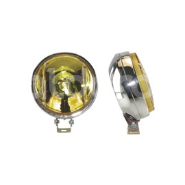 FARO DE HALOGENO REDONDO AMBAR JUEGO DE 2 PIEZAS (Paquete:1.00