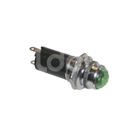 FOCO PILOTO GRANDE METALICO VERDE 2 TERMINALES. NoPaquete:1.00