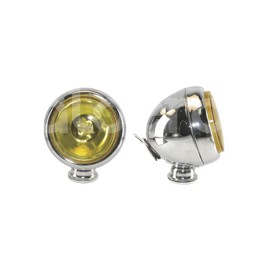 FARO DE HALOGENO REDONDO AMBAR JUEGO DE 2 PIEZAS (Paquete:1.00