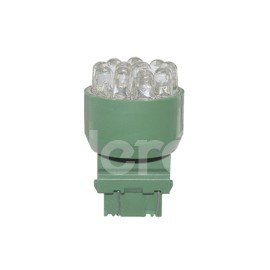 FOCO LED 3157 12V 12 LEDS   VERDE BLISTER (2 PIEZAPaquete:1.00